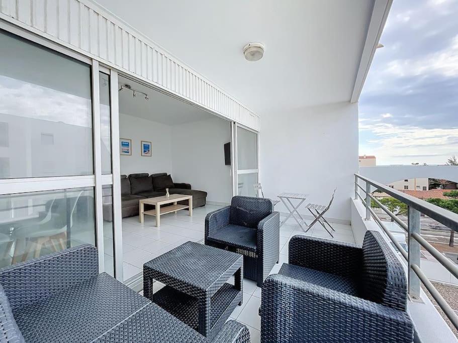 3319-Appartement A 200M De La Plage Le Barcarès Eksteriør bilde